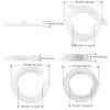 8 Pack Plastic Lamp Shade Reducer Ring, E27 to E14