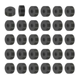 PATIKIL Multi Purpose Rubber Spacer, 30Pcs 8mm ID x 20mm OD x 10mm T Neoprene Round Anti-Vibration Isolation Pads Isolator Rubber Bushings Spacer Washer for HVAC Bolts Car Accessories