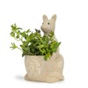 Abbott Collection Home Kangaroo Shaped Planter-5.5" H, Beige (27-SAFARI-190)