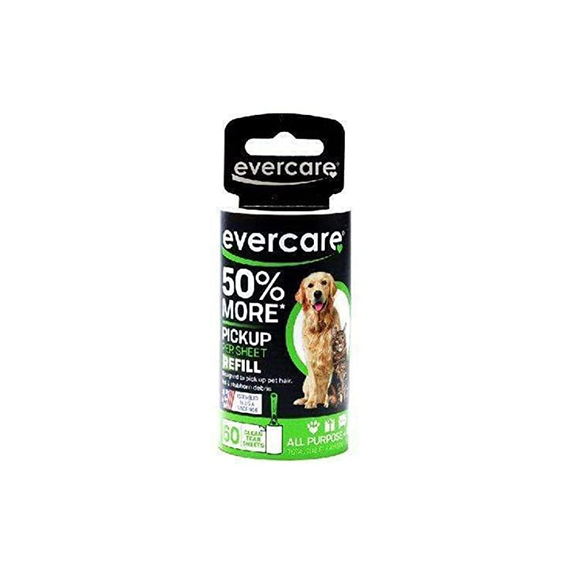 Evercare Pet Extreme Stick Plus - Rodillo de pelusa, Repuesto,