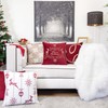 Homey COZY Embroidery Linen Throw Pillow Cover, Merry Christmas Series