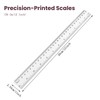 ZUFECY 15 Packs Flexible Ruler Transparent Ruler, Clear See Through