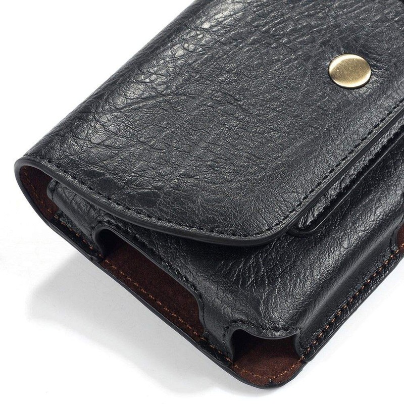 DFVmobile Case Horizontal Leather Belt Clip with Earphone Holder for