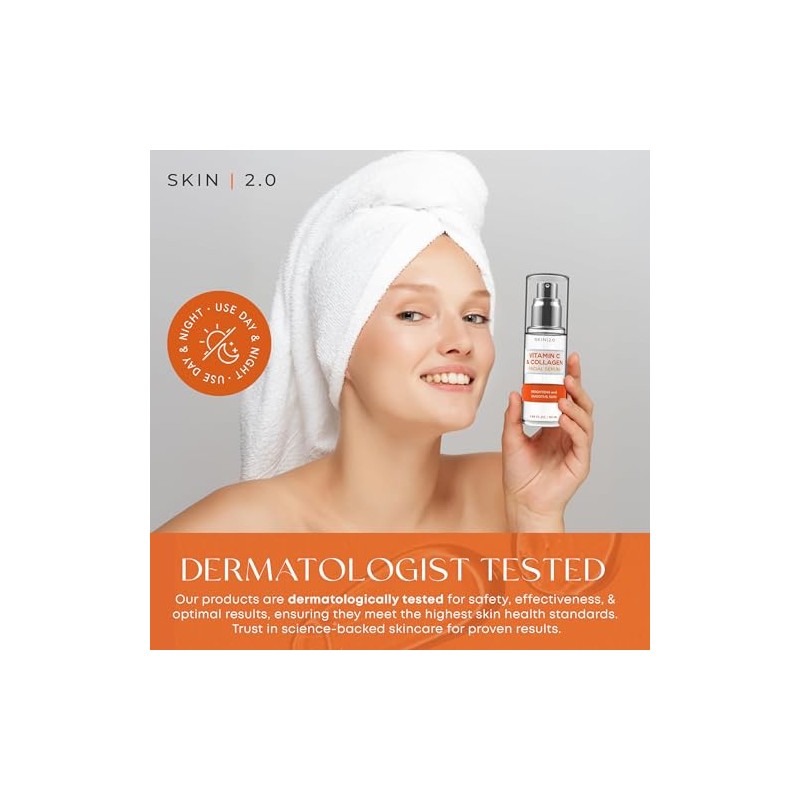 Vitamin C & Collagen Face Serum & Day Cream