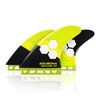 Surfboard Double Tab Fin Compatible, Set of 3, Size, Carbon,