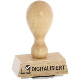 Kaufhaus2010 Office Stamp / Warehouse Text - Digitised - Beech Wood Stamp - Warehouse Text Stamp for Labelling Invoices and Other Documents 4 cm Long