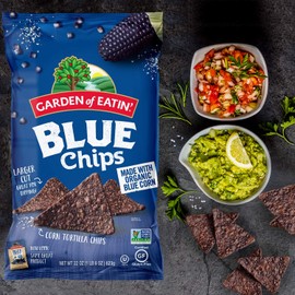 Garden of Eatin' Garden of Eatin' Blue Corn Tortilla Chips, Blue Chips, 22 Oz (Pack of 10)