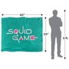 Squid Game Aqua Logo Silky Touch Cuddly Blanket, Optimal Soft,