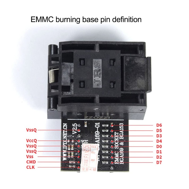 RT-BGA169-01 BGA169 / BGA153 EMMC Adapter V2.5 with 4Pcs BGA
