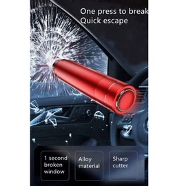 2 Pack Mini Car Safety Hammer Emergency Escape Tool,One Second Car Window Breaker Seatbelt Cutter,Windows Glass Breaker Safety Hammer for Car Accidents,Safety(Black)