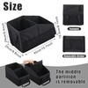 Honeydak Passenger Seat Organizer, Collapsible Car Storage for Console Front/back