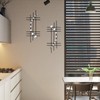ZEXUIRU 2 Set Bling Metal Wall Art Jeweled crystal Hang