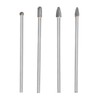 4Pcs Extended Carbide Rotating Burr Set 1/4in Shank Tungsten Steel