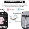 Axolotls Lunch Bag for Women Men,Reusable Lunch Box,Large Capacity Tote