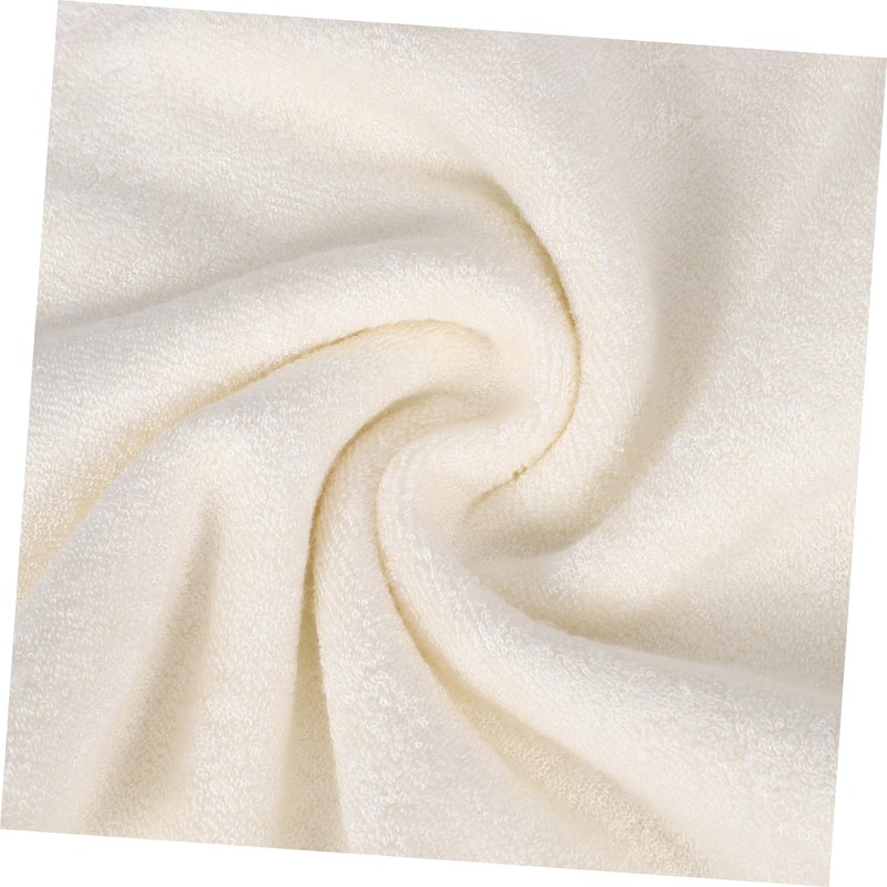 FOMIYES 5pcs Bamboo Fiber Face Cleaning Towels Reusable Absorbent Washcloths