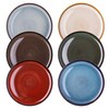 LERATIO Ceramic Plates Set of 6, 10.5 Inch Reactive Glaze
