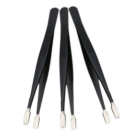 COHEALI 3pcs Stainless Steel Stamp Tweezers Precision Eyelash Assistant for Stamp Collecting Ergonomic Design Lightweight and Portable for Eyelash Application and Collection Tools