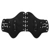 HDBUBALUS PU Leather Heat Saddle Black Shield Deflector Fits For