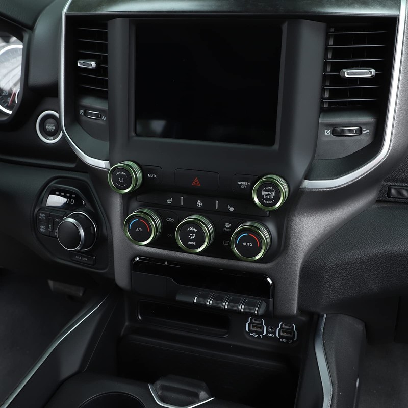 Voodonala for Dodge RAM Aluminum Center Console AC Radio Switch