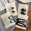 Hair Clip Making Materials / Hair Accessory Components cd135 Kt-Black Wave Point 200ea