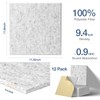 22 Pack Self Adhesive Acoustic Panels, 12" X 12" X
