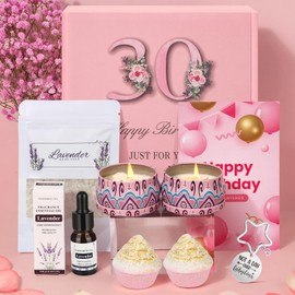 30th Birthday Gifts for Women, Pamper Birthday Gifts Sets Hamper for Women, Mum, Mother, Friend, Sister, Wife, Her, Self Care Relaxation Spa, Relax Bath Gift Birthday Presents for Women