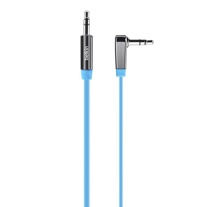 Belkin A V10128CW03-BLU 0.9 m 3.5 mm Stereo Jack Flat