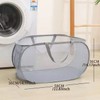 Durable Collapsible Laundry Baskets, Mesh Pop Up Laundry Hamper with
