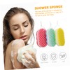 VICASKY 3Pcs Bathing Sponge Set Exfoliating Shower Scrubbers for Men