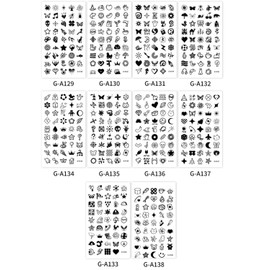 LOZTBUE 1 x 10 Ultra Durable Temporary Tattoos (192 Patterns) - Original Models | Waterproof + Vegan + New Technology | Fake Tattoo Stickers | Tattoos for Adults and Children