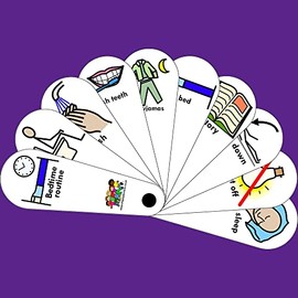 The Play Doctors Bedtime Routine Fan - ASD/Autism/SEN/Special Needs Nonverbal Speech Delay Social Communication Aid