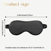 Desmend Sleep Mask Silk Plain Anti-Wrinkle Full Coverage Skin Friendly