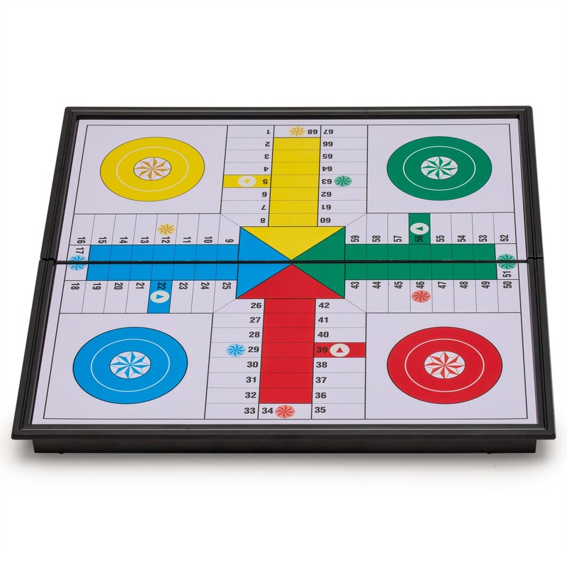 Magnetic Ludo Travel Game Set – 9.8" Folding Board for