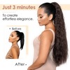 TESS Ponytail Extensions, 80 cm, Natural Black, Corn Wave Braid