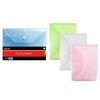 Document Folder Wallet A4 Pack of 4 Plastic with Stud