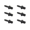 Fachmann 6PCS Plastic Hose Barb Fitting, Male Thread connector pipe