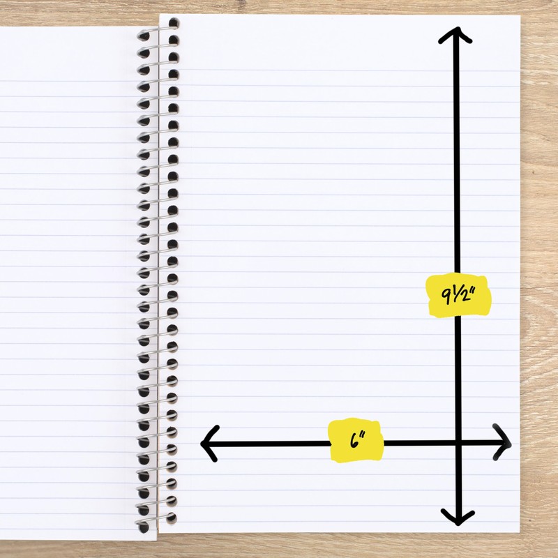 Five Star Spiral Notebook, 2 Subject, College Ruled Paper, 6"
