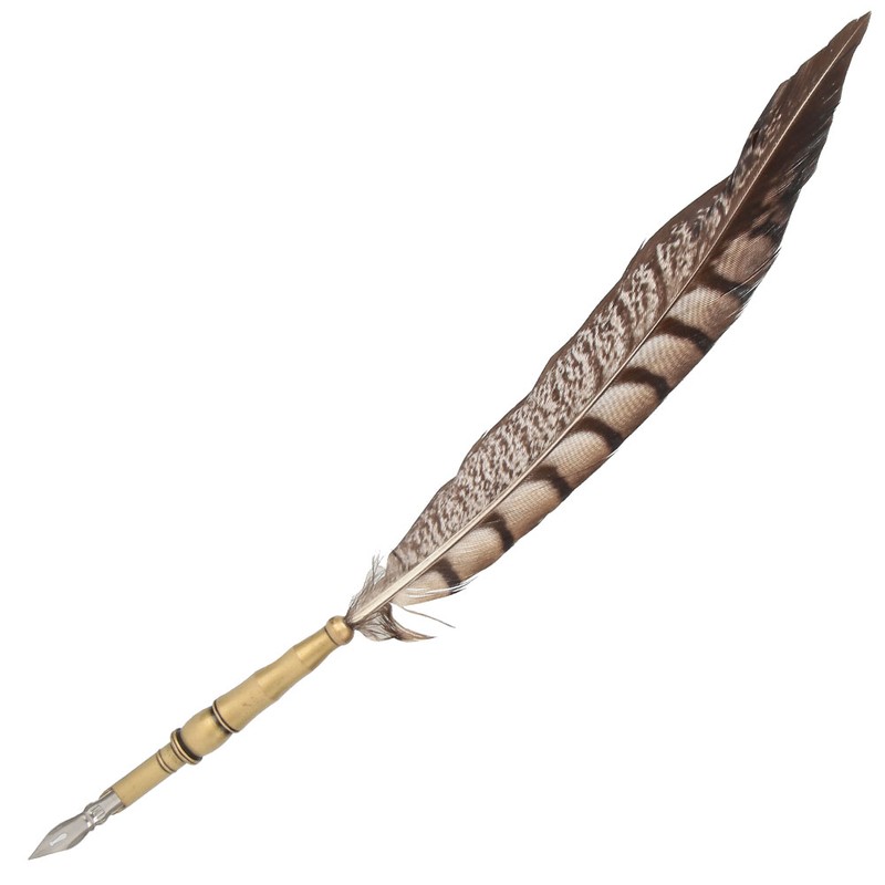 European Retro Stainless Steel Nibs Dip Writing Feather Pen Wax