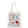 MEIKIUP Alice Fairy Tale Theme Gift Wonderland Alice Flowers Tote