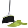 Casabella Basics 2-Piece Angled Broom and Dustpan Set, 44" Angled