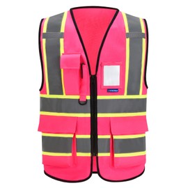 AYKRM 11 colors available safety vest pink