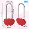 PATIKIL 3.9" 50mm Love Locks Heart Padlock Without Key, Double