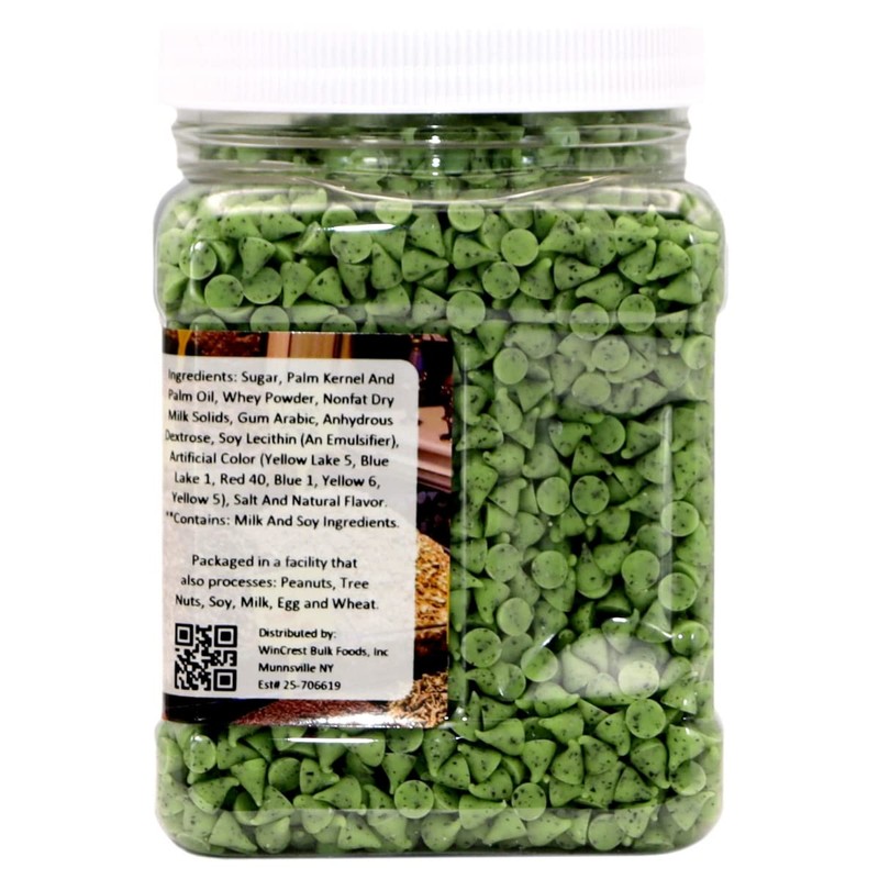 WinCrest Green Mint Baking Chips - 1.5 Lb Tub