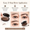 Kit Sello Cejas Doble Color Impermeable 3 Pares Plantillas 02
