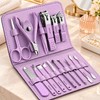 16-Piece Manicure Pedicure Kit for Nail Care – Stainless Steel