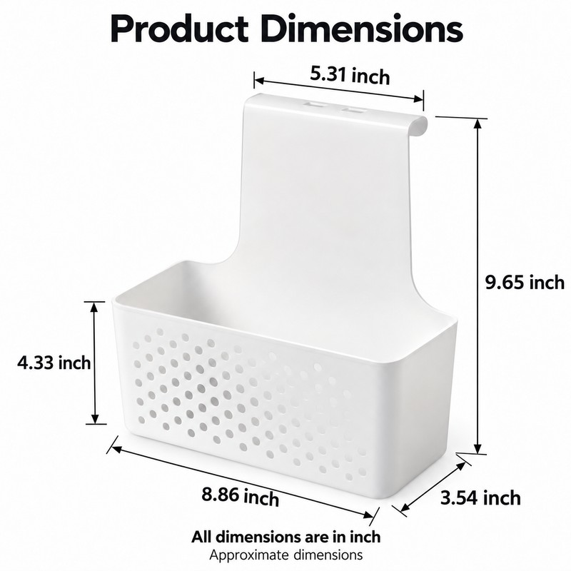 Over Cabinet Door Organizer for Kitchen Storage – Space-Saving Hanging
