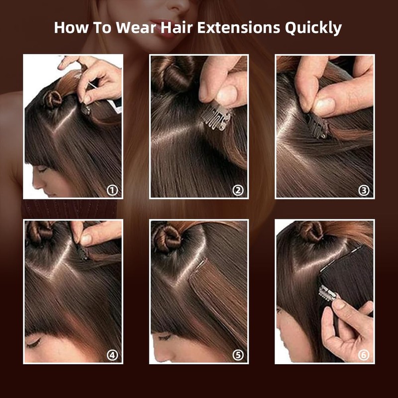 Super Deerlet 7Pcs 16 Clips Double Weft Clip in Full