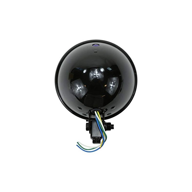 MOTO IRON Black Chopper Style Headlight 5.75"