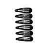 5cm Plain Black Bendies Sleepies Snap Clips Hair Clips Slides