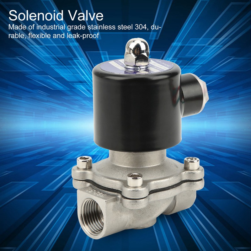 Solenoid Valve DirectActing Stainless Steel Normally Closed Industrial Supplies 2W16015B(AC